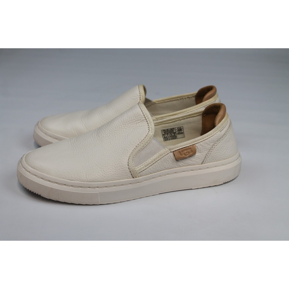 UGG Cahlvan Women's White Leather Comfort Slip-On Casual Shoes US 8 - Picture 5 of 8
